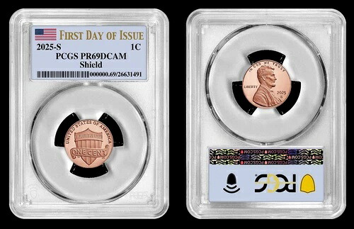 2025 S リンカーンセント 1C PCGS PR69DCAM 発行初日