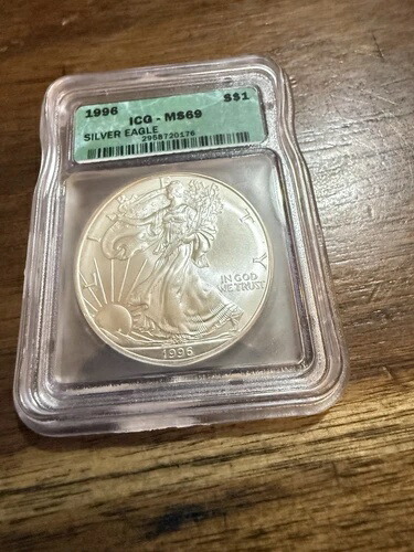 1996年キーデート！1オンス シルバー アメリカンイーグル ?? ICG MS69 56,100円