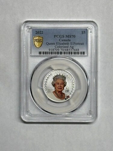 2022年 5ドル カナダ シルバー エリザベス2世 レガシーポートレート NGC PF 70 マット