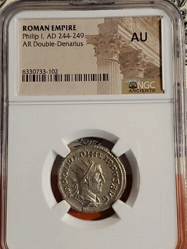 フィリポ1世 銀貨 AR ダブルデナリウス N.G.C. 高品質..古代.A.U.｜WORLD RESOURCE【KING店】 91,355円