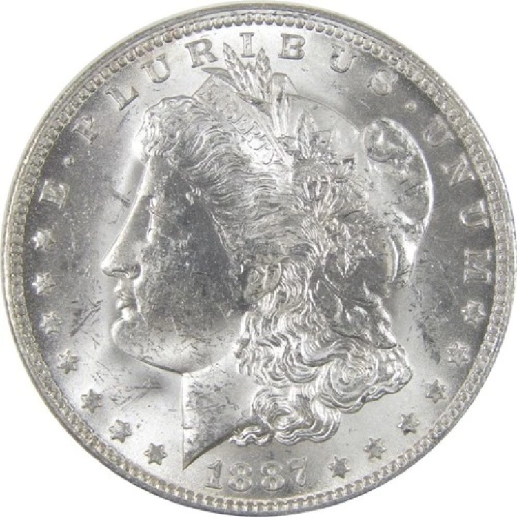 1887 O モルガン・ダラー BUチョイス 未流通銀貨 1ドル SKU:I16948
