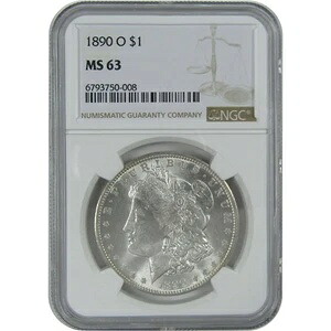 1890 O モルガン・ダラー MS 63 NGC シルバー 1ドル 未流通コイン SKU:I16466