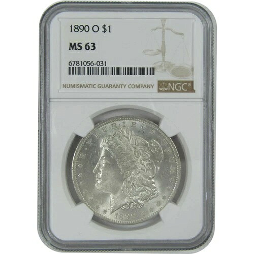 1890 O モルガン・ダラー MS 63 NGC シルバー 1ドル 未流通コイン SKU:I16462