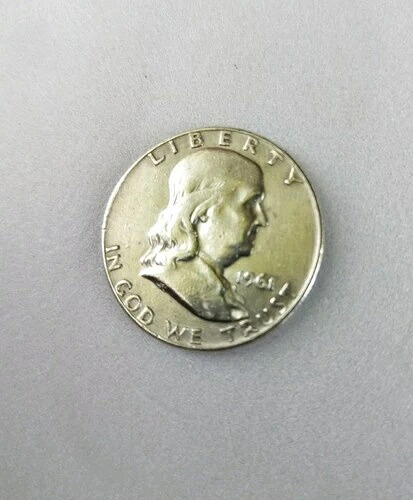 1961年 ベン・フランクリン 未流通銀貨 ハーフドル BF-16 希少