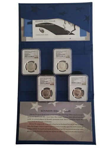 2014 P D S W 4 コイン シルバー ケネディ ハーフ NGC PF69 SP69 セット 50周年記念 JFK