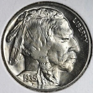 1935-S バッファローニッケル GEM BU *未流通* MS PQ! E187 RVMF｜WORLD RESOURCE【KING店】 118,800円
