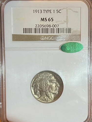 1913 T1 NGC MS65 バッファローニッケル|WORLD RESOURCE【KING店】