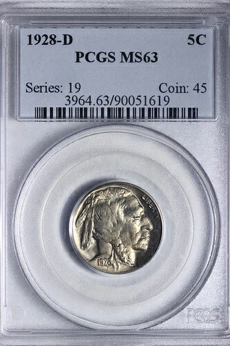 BU 1928-D バッファローニッケル PCGS MS63 UWCCM|WORLD RESOURCE【KING店】
