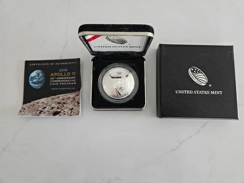 楽天市場】即納・追跡可 2019 アメリカ アポロ11号50周年記念 銀貨 5