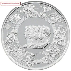 イギリス 2024年 チャールズ3世 5ポンド2オンス 銀貨 NGC PF69UC ワーテルロー勲章