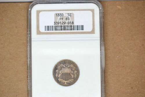 1880年シールドニッケル - NGC PF-65。新品状態では超高額。お買い得！｜WORLD RESOURCE【KING店】