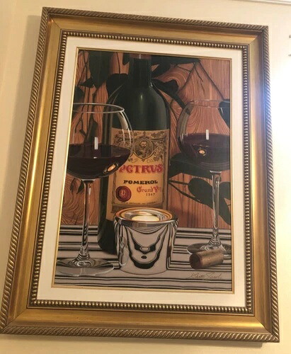 2004年 スコット・ジェイコブス作 PETRUS 47 キャンバスにジクレー版画 サイン入り 14/45 ヨーロッパアーティストプルーフ｜WORLD RESOURCE【KING店】