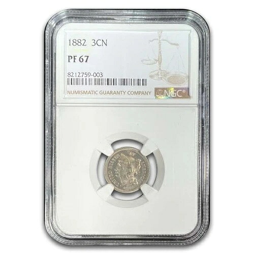 1882年 3セントニッケル PF-67 NGC｜WORLD RESOURCE【KING店】