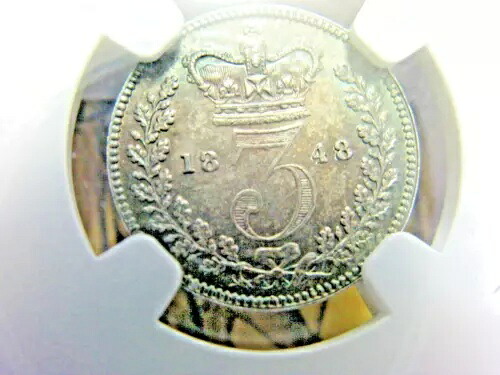 =+英国通貨 S3914 3D 1848 グレード MS66+ N.G.C. スラブ|WORLD RESOURCE【KING店】
