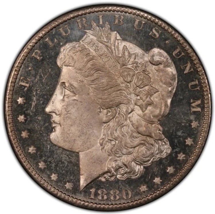 1880-S 1ドル モルガン・ダラー PCGS MS65 DMPL (DPL) - ブラストホワイト、フロスティディープミラー｜WORLD RESOURCE【KING店】
