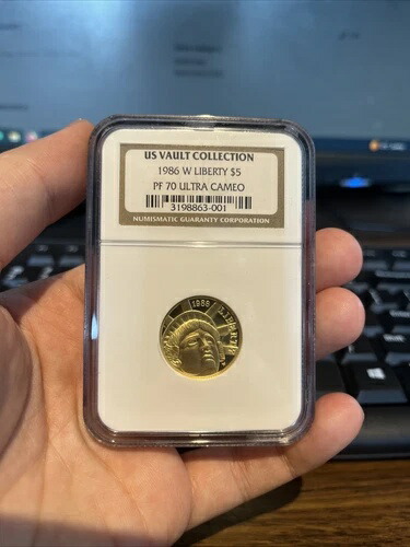 楽天市場】アメリカ 自由の女神 1ドル銀貨・50セント白銅貨セット 1986