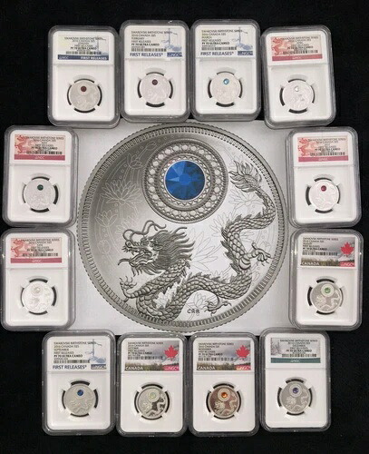 スワロフスキー誕生石クリスタルシルバープルーフコインPF70ウルトラカメオ2016S$5フルイヤー｜WORLD RESOURCE【KING店】