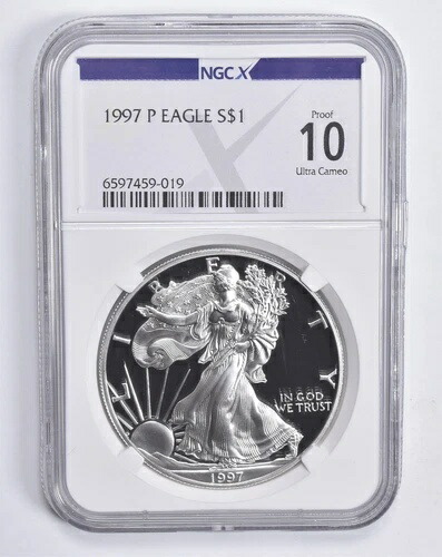 プルーフ10 1997-P アメリカンシルバーイーグル $1 NGC X