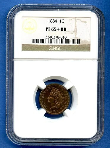 1884年 P NGC PF65+ RB インディアンヘッド リバティセント 1セント 米国造幣局 プルーフ PF-65 プラスコイン｜WORLD RESOURCE【KING店】