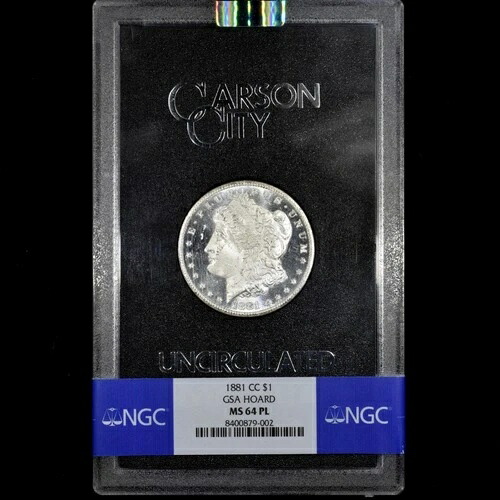 1881-CC $1 GSA モーガン シルバー ドル ? NGC MS-64-PL ? カーソンシティ コイン プルーフライク