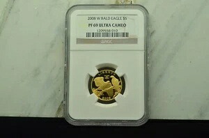 2008-W ハクトウワシ記念 5ドル金貨 NGC PF69 ウルトラカメオ