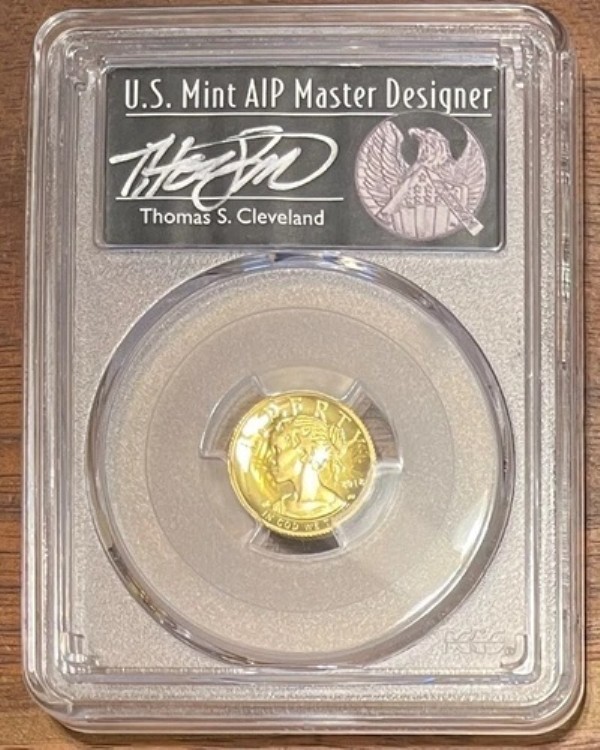 2018-W ゴールド アメリカン リバティ 10ドル ハイリリーフ PCGS PR70DCAM FDOI クリーブランド ラベル