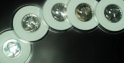 未流通銀貨ワシントンプルーフ 1960-1964 5枚セット