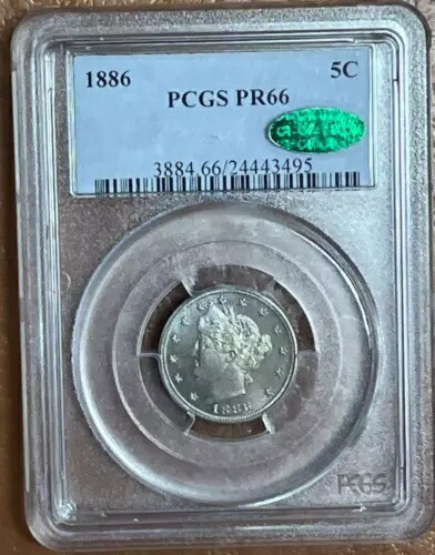 1886 年 P プルーフ リバティ \