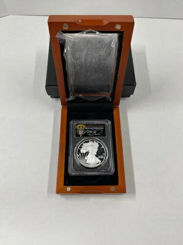 2019-W シルバー イーグル コングラチュレーション PCGS PR70DCAM FDOI トーマス トーチ ブラック ラベル。
