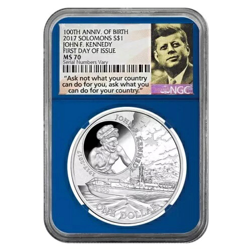 20枚セット - 2017年 ソロモン諸島 ケネディ .999 純銀 NGC MS70 FDOI 440,880円