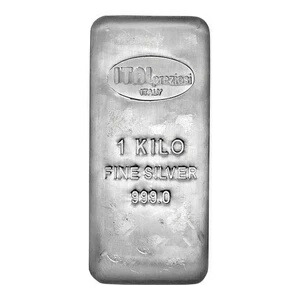 1キロ イタルプレツィオージ 鋳造銀バー .999 純度