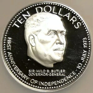 1974年 バハマ 大型独立記念 ミロ・バトラー プルーフ シルバー 10ドル NGCコイン i103890｜WORLD RESOURCE【KING店】