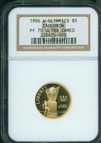 1996-W 5ドル金貨記念 NGC PR70 PR-70 コールドロンプルーフ PF70 カメオ
