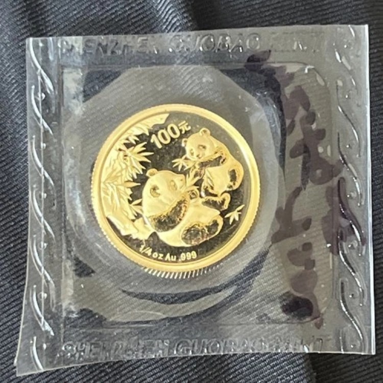 楽天市場】1992年 中国製 パンダ金貨 100元 1オンス 未開封 ミント状態