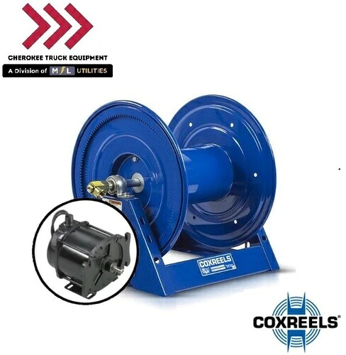 Coxreels 1125-6-100-EJ、電動230V防爆1/2HPモーター巻き戻しホース