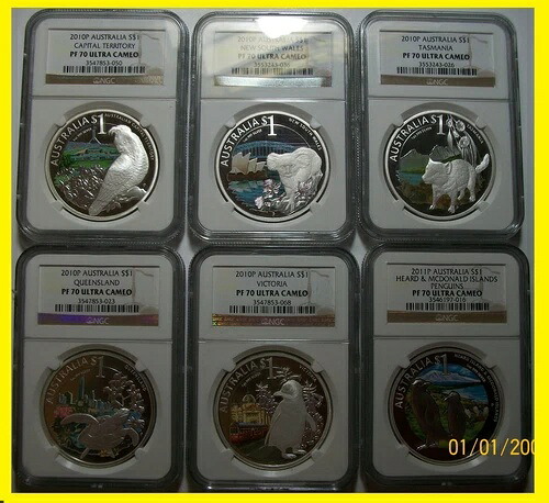 2010 2011 オーストラリア ドリーミング 6枚セット 6オンス シルバー NGC PF 70 レア｜WORLD RESOURCE【KING店】