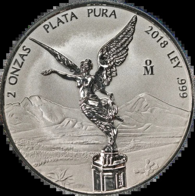 2018年 モ・メキシコ 2オンス シルバー - 2オンザ リバースプルーフ NGC PF70 - 希少品