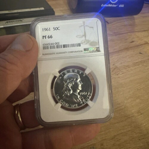 フランクリンシルバーハーフダラーNGC PF66アンティークヴィンテージコレクターコイン地金1961年 153,450円