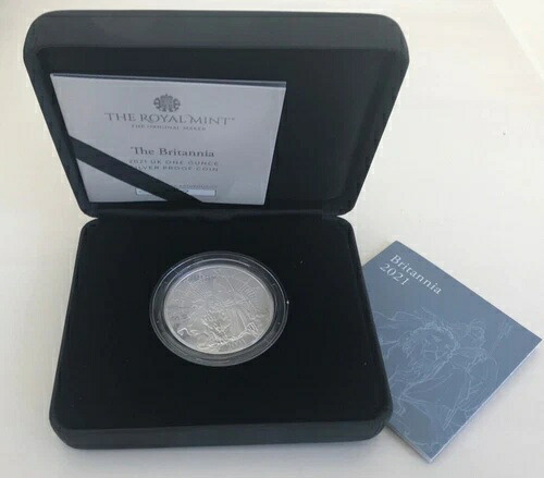 Simply Coins?2021年 シルバープルーフ ブリタニア 1オンス 2ポンドコイン、素晴らしい｜WORLD RESOURCE【KING店】