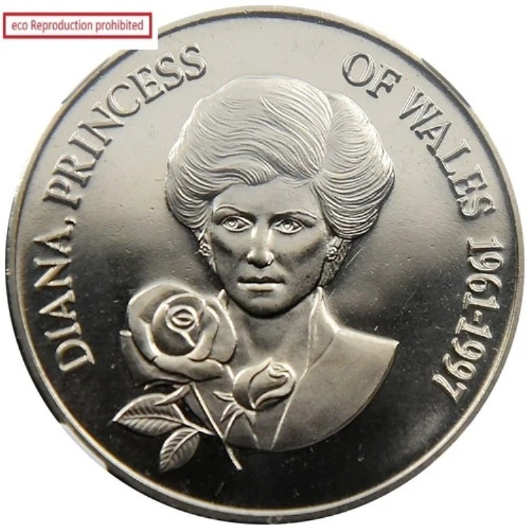 タークス・カイコス諸島 1998年 エリザベス2世 5クラウン銅貨 NGC MS 67 プリンス｜WORLD RESOURCE【KING店】