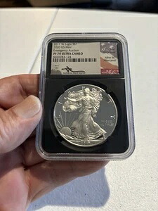 2017 W シルバーイーグル - NGC PF 70 2020 米国造幣局緊急オークション メルカンティ (1ドル ASE)