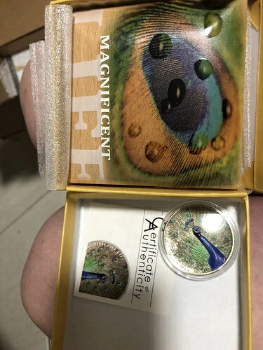 2015年クック諸島孔雀銀貨｜WORLD RESOURCE【KING店】 238,700円