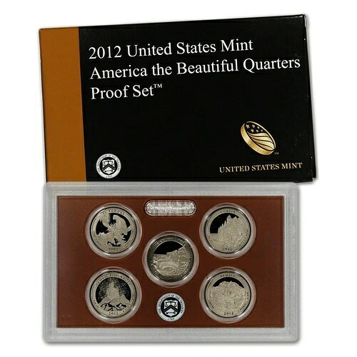 2012年 SプルーフパーククォーターセットATBオリジナルボックス＆COA 5枚入り割引価格
