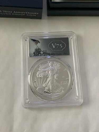 2020年 W アメリカン シルバー イーグル V75 プライベート プルーフ PCGS PR69 DCAM ファースト ストライク