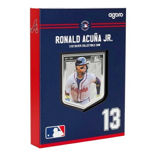 2025 MLB選手 ロナルド・アクーニャ・ジュニア 3オンス銀貨 アゴロ社製 発行枚数200枚