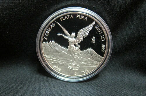 2011年 メキシコ リベルタッド 2オンス シルバートーン カプセル型プルーフコイン - 1,000枚鋳造!#4|WORLD RESOURCE【KING店】