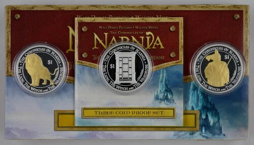 ニュージーランド - 2006年 - 銀製プルーフコインセット - ナルニア国物語 3枚セット