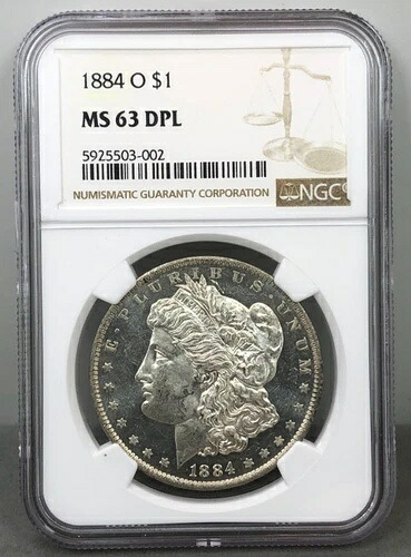 1884-O 米国 $1 モルガン銀貨 NGC MS63 DPL ~ DMPL ディープミラープルーフ