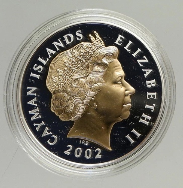 2002年 ケイマン諸島 エリザベス2世女王即位50周年記念 プルーフ 2ドル銀貨 i94249｜WORLD RESOURCE【KING店】