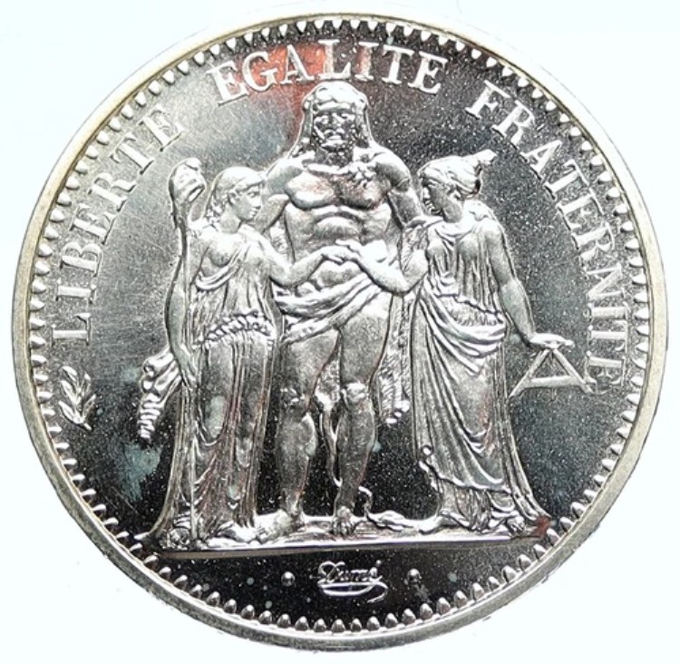 1972年 フランス 大型 ヘラクレス モットー ヴィンテージ PF シルバー 10フラン フランスコイン i112578｜WORLD RESOURCE【KING店】